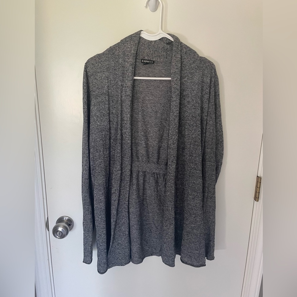 Express Womens Gray Sweater Cardigan Size Medium
